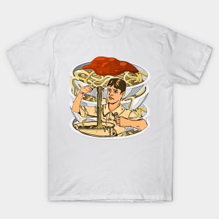 Pasta on the plate: yummy spaghetti T-Shirt